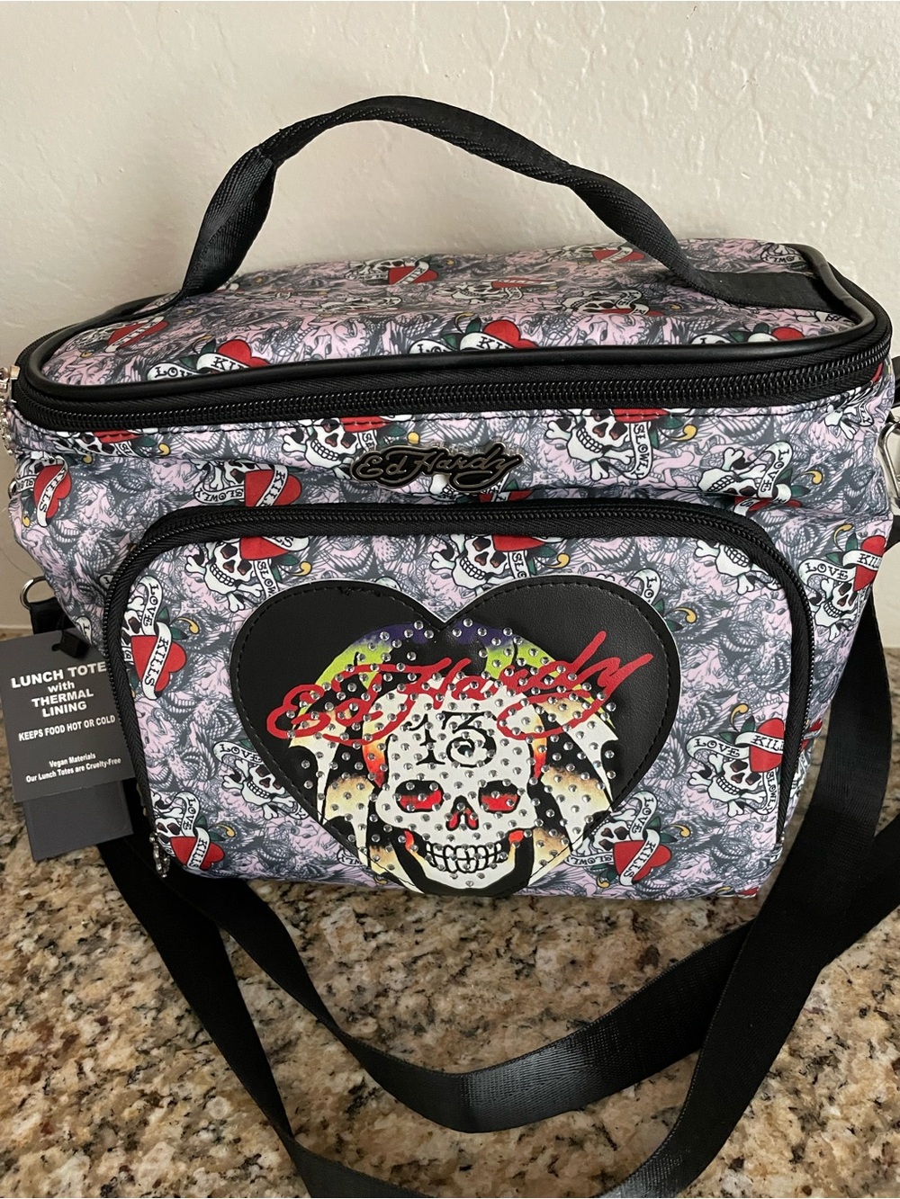 Ed Hardy Crossbody Lunch Tote